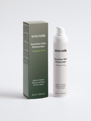 Kremas jautriai odai be kvapiųjų medžiagų