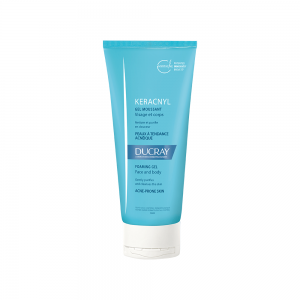 Gelinis prausiklis riebiai, į aknę linkusiai veido ir kūno odai